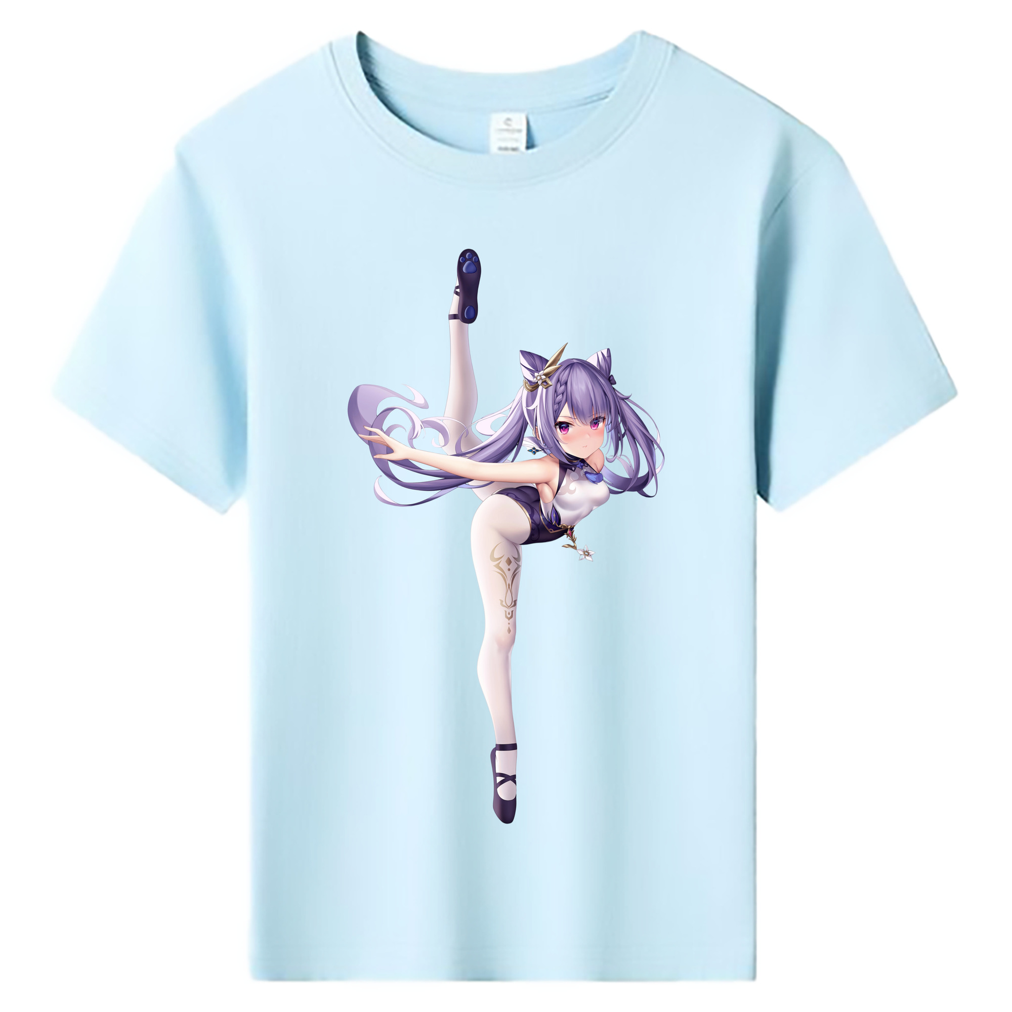 げんし神 刻晴 こくせい genshin Kokusei 綿100％キッズTシャツ（フロントプリント）